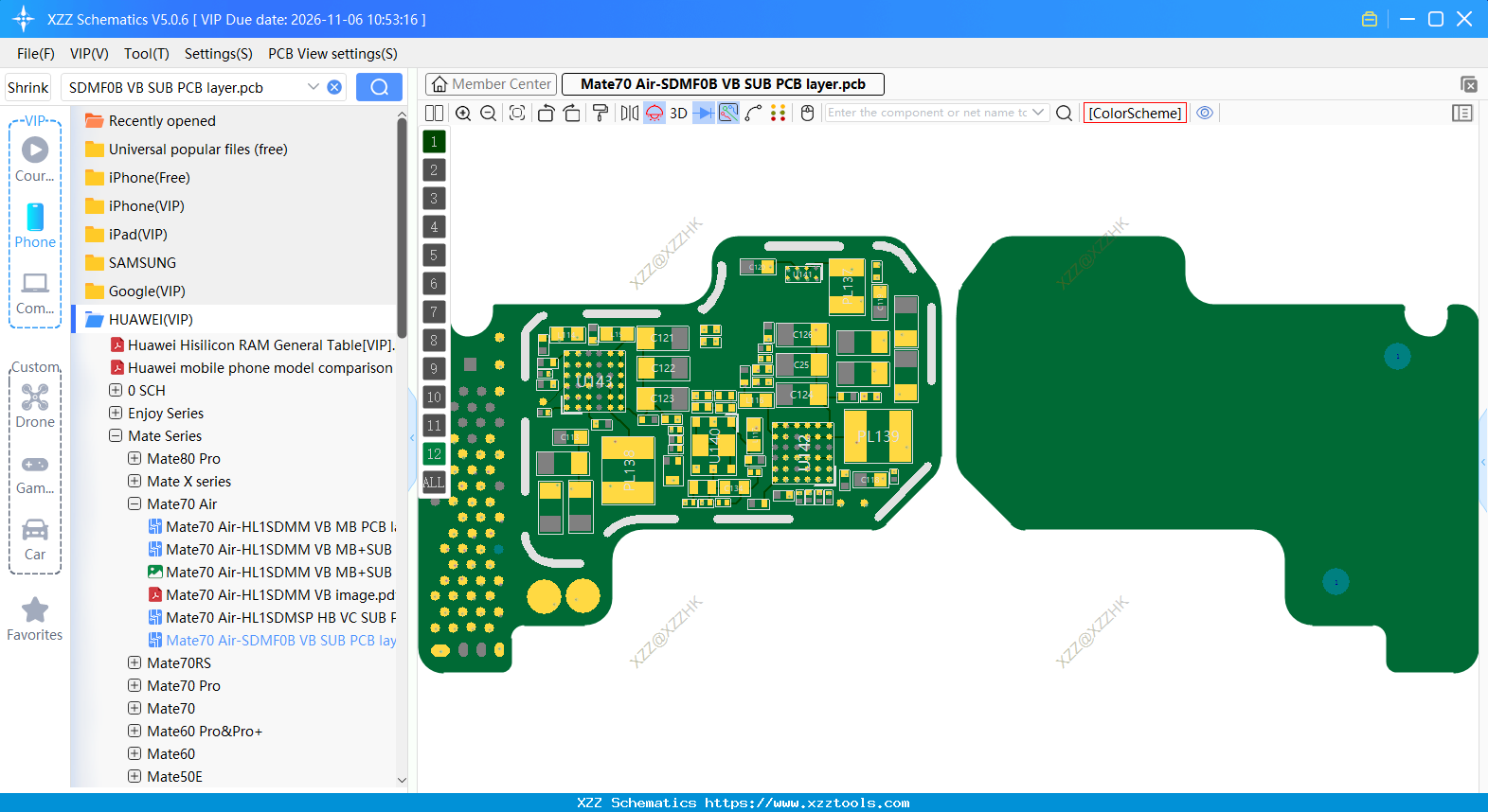 HUAWEI Mate70 Air-SDMF0B VB SUB PCB Layer
